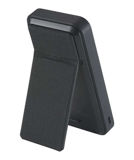 Wireless Portable Charger With Foldable Stand and Magnetic Alignment Support