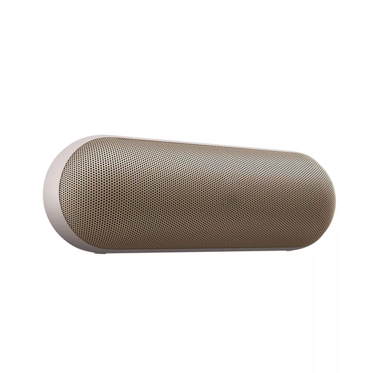 Pill-Shaped Portable Speaker With Optimized Driver Hardware and Dual-Speaker Stereo Sync Capability