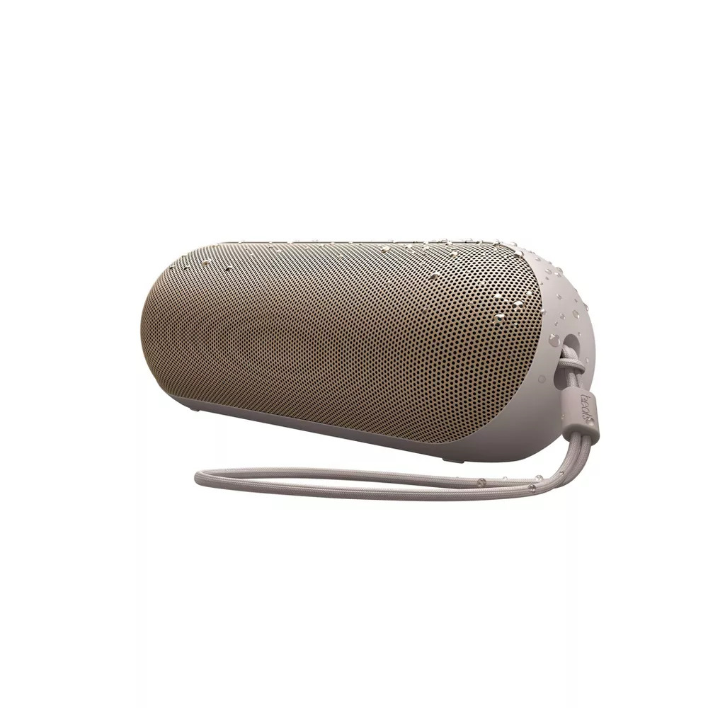 Pill-Shaped Portable Speaker With Optimized Driver Hardware and Dual-Speaker Stereo Sync Capability