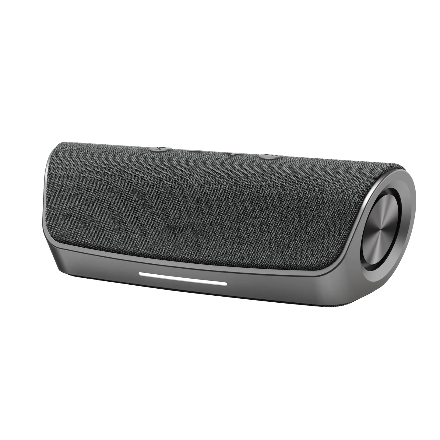 Texture-Clad Compact Portable Speaker Boasting IPX7 Waterproof Build and Extended Playback Runtime
