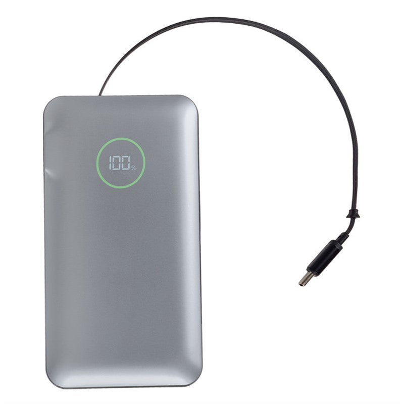 All-in-One Travel Power Bank Built With Foldable Wall Plug and Retractable Integrated Cord