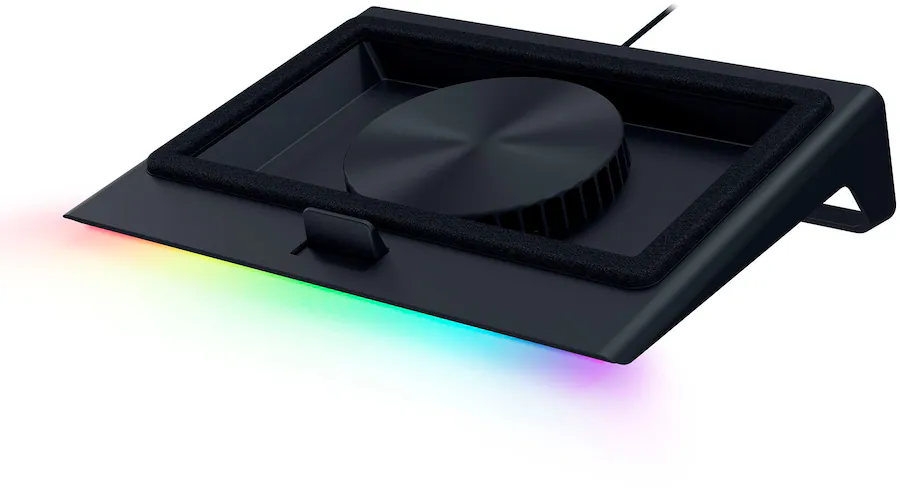 Smart Temperature-Regulated Laptop Cooler Pad Equipped With Expansion USB Hub and Programmable Physical Buttons