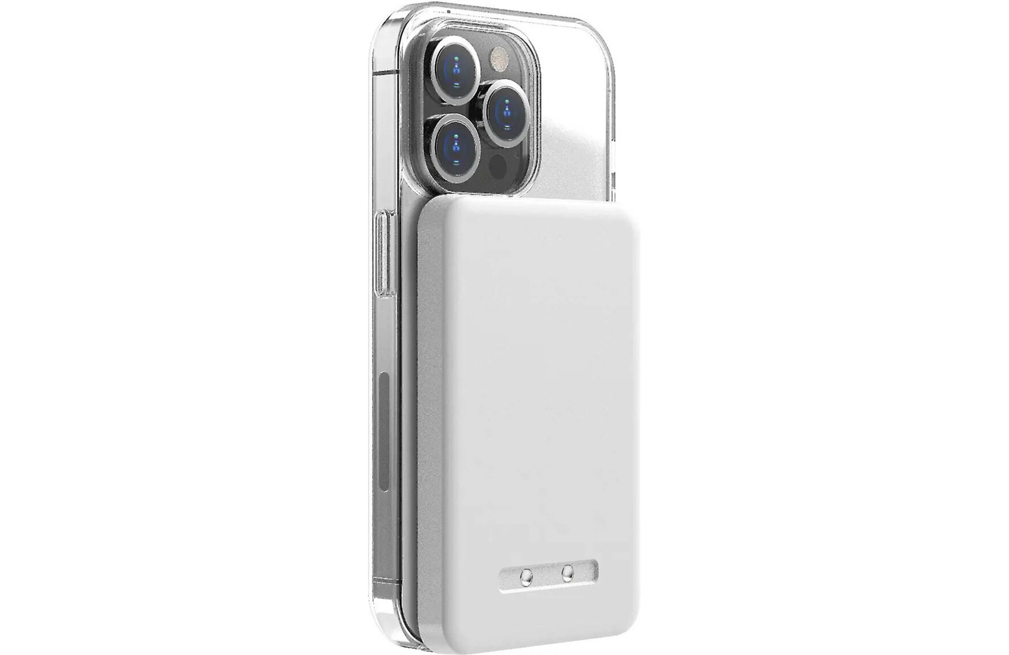 Triple-Device Magnetic Charging Dock Equipped With Detachable Portable Power Bank